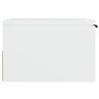Tables de chevet murales 2 pcs Blanc 34x30x20 cm