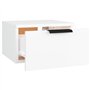 Tables de chevet murales 2 pcs Blanc 34x30x20 cm
