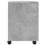 Classeur mobile avec roues Gris béton 45x38x54 cm