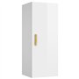 vidaXL Mobile Parete Bianco Lucido 34