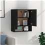 Armoire murale Noir 60x31x70 cm Bois d'ingénierie