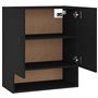 Armoire murale Noir 60x31x70 cm Bois d'ingénierie
