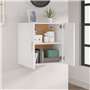 Armoire murale Blanc 60x30x60 cm Bois d'ingénierie