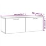 Armoire murale Blanc 100x36,5x35 cm Bois d'ingénierie