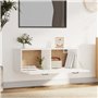 Armoire murale Blanc 100x36,5x35 cm Bois d'ingénierie