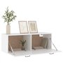Armoire murale Blanc 100x36,5x35 cm Bois d'ingénierie