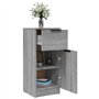 Buffet Sonoma gris 30x30x70 cm Bois d ingénierie