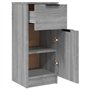 Buffet Sonoma gris 30x30x70 cm Bois d ingénierie