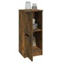 vidaXL Credenze 2 pz Rovere Fumo 30x30x70 cm in Legno Multistrato