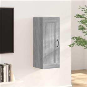 Armoire suspendue Sonoma gris 35x34x90 cm Bois d'ingénierie