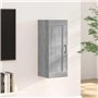 Armoire suspendue Sonoma gris 35x34x90 cm Bois d'ingénierie