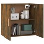 Mobile Pensile Rovere Fumo 60x30x60 cm Legno Multistrato