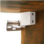Mobile Pensile Rovere Fumo 60x30x60 cm Legno Multistrato