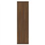 Mobile a Specchio con LED Rovere Marrone 76x15x55 cm