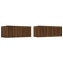 Meubles TV 2 pcs Chêne marron 80x30x30 cm Bois d'ingénierie