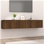 Meubles TV 2 pcs Chêne marron 80x30x30 cm Bois d'ingénierie
