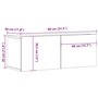 Meubles TV 2 pcs Chêne marron 80x30x30 cm Bois d'ingénierie