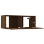 Meubles TV 2 pcs Chêne marron 80x30x30 cm Bois d'ingénierie