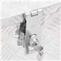 vidaXL Boîte à outils d'extérieur Boite de rangement Coffre à outils pour garage Aluminium argenté