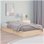 vidaXL Cadre de lit simple en bois massif 90 x 200 cm