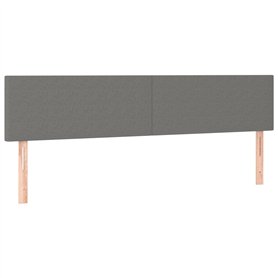 Têtes de lit 2 pcs Gris foncé 100x5x78 88 cm Tissu