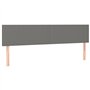 Têtes de lit 2 pcs Gris foncé 100x5x78 88 cm Tissu