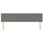 Têtes de lit 2 pcs Gris foncé 100x5x78 88 cm Tissu