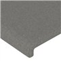 Têtes de lit 2 pcs Gris foncé 100x5x78 88 cm Tissu
