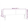 Têtes de lit 2 pcs Gris foncé 100x5x78 88 cm Tissu