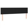 Têtes de lit 2 pcs Noir 100x5x78 88 cm Similicuir