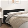Têtes de lit 2 pcs Noir 100x5x78 88 cm Similicuir