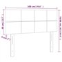 Tête de lit Gris foncé 100x5x78 88 cm Tissu
