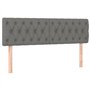 Têtes de lit 2 pcs Gris foncé 80x7x78 88 cm Tissu