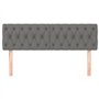 Têtes de lit 2 pcs Gris foncé 80x7x78 88 cm Tissu