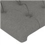 Têtes de lit 2 pcs Gris foncé 80x7x78 88 cm Tissu