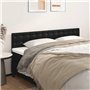 Têtes de lit 2 pcs Noir 80x5x78 88 cm Similicuir
