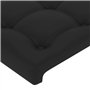 Têtes de lit 2 pcs Noir 80x5x78 88 cm Similicuir