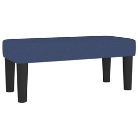 vidaXL Banc Ottoman Banquette Rembourré Banc de Lit Banc d'Entrée Chambre à Coucher Salon Couloir Intérieur Bleu 70x30x30 cm Tis