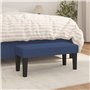 vidaXL Banc Ottoman Banquette Rembourré Banc de Lit Banc d'Entrée Chambre à Coucher Salon Couloir Intérieur Bleu 70x30x30 cm Tis