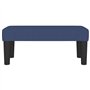 vidaXL Banc Ottoman Banquette Rembourré Banc de Lit Banc d'Entrée Chambre à Coucher Salon Couloir Intérieur Bleu 70x30x30 cm Tis