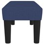 vidaXL Banc Ottoman Banquette Rembourré Banc de Lit Banc d'Entrée Chambre à Coucher Salon Couloir Intérieur Bleu 70x30x30 cm Tis