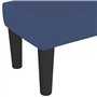 vidaXL Banc Ottoman Banquette Rembourré Banc de Lit Banc d'Entrée Chambre à Coucher Salon Couloir Intérieur Bleu 70x30x30 cm Tis