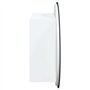 Armoire de salle de bain miroir rond et LED Blanc 40x40x17,5 cm