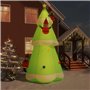 vidaXL Arbre de Noël Gonflable avec LED Sapin de Noël Décoration de Noël Ornement de Vacances Décoration de Fête Jardin Extérieu