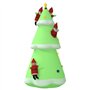 vidaXL Arbre de Noël Gonflable avec LED Sapin de Noël Décoration de Noël Ornement de Vacances Décoration de Fête Jardin Extérieu