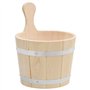 Ensemble de seau et louche pour sauna Bois massif de pin