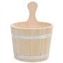 Ensemble de seau et louche pour sauna Bois massif de pin