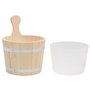 Ensemble de seau et louche pour sauna Bois massif de pin