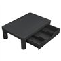 Support de moniteur Noir 43x30,5x13 cm