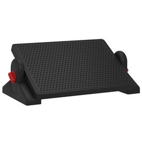 vidaXL Repose-Pieds Noir 50x30